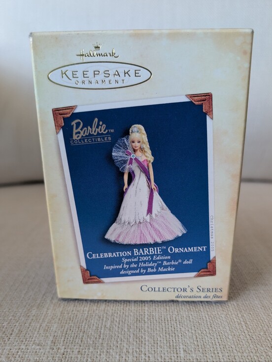 Hallmark Other - Vintage 2005 Hallmark Keepsake Barbie Celebration Ornament - Pink and White
